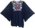 Rayon Crape Bohemian Medieval Short Wide Sleeve Embroidered Tunic Blouse - Agan Traders, Navy