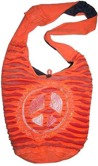 ATSJ 02 Agan Traders Shoulder Bag Purse Satchel Tote Bohemian Gypsy Bag Purse - Agan Traders, Orange