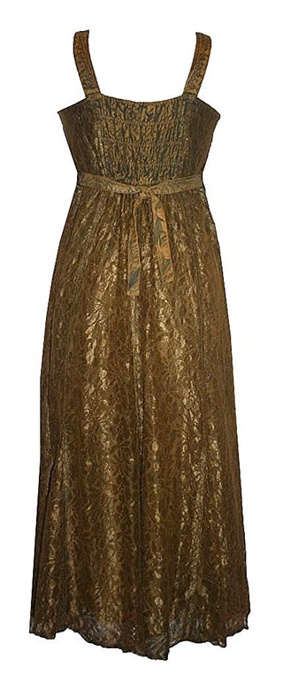 Lace Wedding Evening Vintage Sleeveless Strap Dress - Agan Traders, Olive