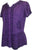 Medieval Bohemian Embroidered Top Shirt Blouse - Agan Traders, Purple