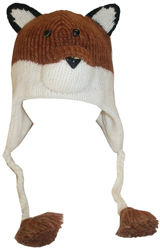 2-Ply Wool Adult Animal Hat - Agan Traders, Fox