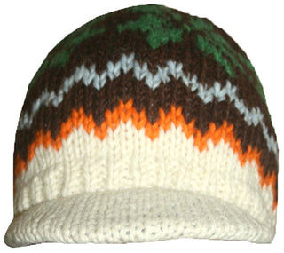 Knit Peak Hat OR Mitten Or Folding Mitten - Agan Traders, 1419 H BrGr