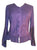 Embroidered Netted Ruffle Sleeve Blouse - Agan Traders, Purple