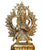 Bronze Oil Lamp(Panas) with Lord Ganesha & Lord Kumar[25 inches tall] - Agan Traders