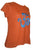 Om Embroidered Stretchy Yoga Tee - Agan Traders, Rusty Orange