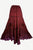 Big Flare Dancing Gypsy Gothic Embroidered Twirl Long Skirt - Agan Traders, B Red