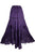 Big Flare Dancing Gypsy Gothic Embroidered Twirl Long Skirt - Agan Traders, Purple