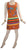 R 01 DR Agan Traders Knit Cotton Spaghetti Strap Flower Leaflets Sun Dress - Agan Traders, Rust