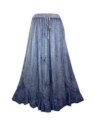 711 SK Agan Traders Gypsy Medieval Renaissance Skirt - Agan Traders, Lilac