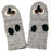 Animal Glove Wool Fleece Lined Warm Soft Adult Teenagers Outdoor Activities Ski Mitten - Agan Traders, Grey Owl Mitten