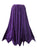 714 Skt Bohemian Gypsy Asymmetrical Hem Rayon Netted Skirt - Agan Traders, Purple