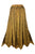 714 Skt Bohemian Gypsy Asymmetrical Hem Rayon Netted Skirt - Agan Traders, Old Gold