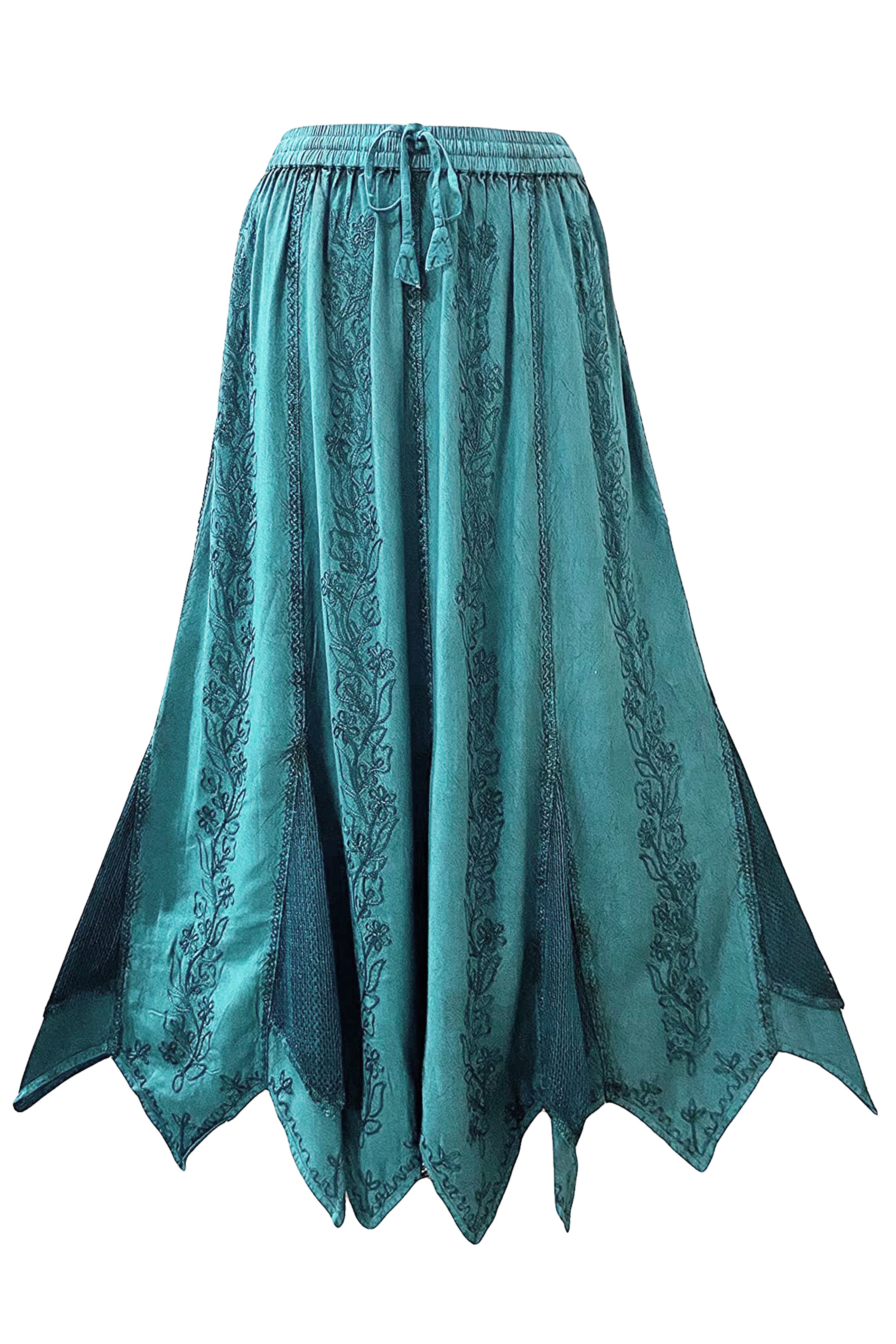 714 Skt Bohemian Gypsy Asymmetrical Hem Rayon Netted Skirt – Agan Traders