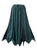 714 Skt Bohemian Gypsy Asymmetrical Hem Rayon Netted Skirt - Agan Traders, Turquoise