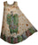 Butterfly Rayon Tie Dye Light Weight Umbrella Mid Length Dress One Size - Agan Traders, BGgreen