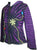 Patch Funky Fleece Lined Bohemian Razor Cut Embroidered Jacket - Agan Traders, Purple