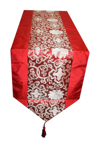 Oriental Brocade Lined Table Runner [73 X 13 inches] - Agan Traders
