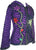 Patch Funky Fleece Lined Bohemian Razor Cut Embroidered Jacket - Agan Traders, Purple