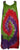 Rayon Viscose Sheer Tie Dye Peasant Dress - Agan Traders, Purple Red
