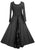 Scooped Neck Bohemian Rayon Velvet Corset Long Dress Gown - Agan Traders, Black