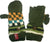 1402 Himalayan Wool Knit Fleece Muga Hat Mitten Glove ~ Nepal - Agan Traders