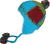 Knit Rainbow Beanie Earflap Khane Hat - Agan Traders, Turquoise Multi