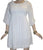 Rayon Crape Bohemian Medieval Peasant Gothic Short Baby Doll Dress - Agan Traders, White