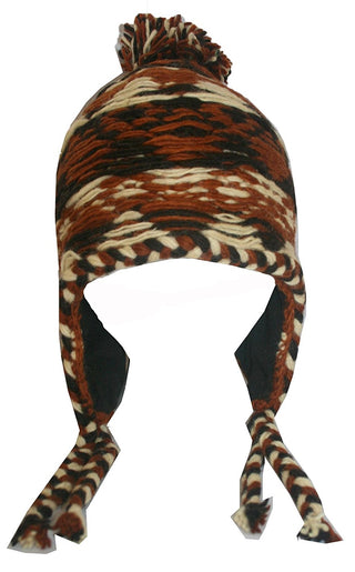 Knit Beanie Earflap Kakicha Hat - Agan Traders, Brown M2