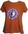 Ying Yang Embroidered Stretchy Yoga Tee - Agan Traders, Rusty Orange