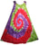 Rayon Viscose Sheer Tie Dye Peasant Dress - Agan Traders, Purple Red