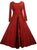 Scooped Neck Bohemian Rayon Velvet Corset Long Dress Gown - Agan Traders, Burgundy