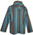 Stripe Cotton Funky Hooded Fleece Lined Jacket - Agan Traders, Turquoise