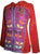RJ 345 Agan Traders Nepal Razor Cut Patched Bohemian Hoodie Jacket - Agan Traders, Red Purple