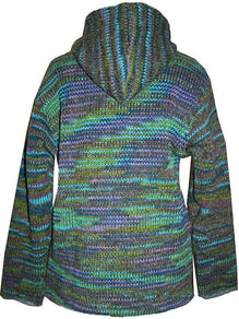 Sherpa Knit Fleece Lined Wool Nepal Hoodie Warm Winter Jacket – Agan Traders