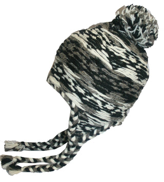 Knit Beanie Earflap Kakicha Hat - Agan Traders, Gray M2