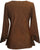 Embroidered Rayon Renaissance Blouse - Agan Traders, Rust