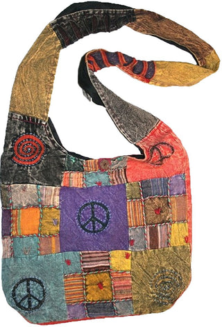 Patch Multi-colored Cotton Bohemian Gypsy Bag Purse - Agan Traders, Multi 4