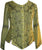 Flower Embroidered Blouse - Agan Traders, Lime Green
