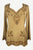 Diamond Neck Renaissance Embroidered Blouse - Agan Traders, Camel C