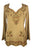 Diamond Neck Renaissance Embroidered Blouse - Agan Traders, Camel C