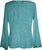 Diamond Neck Renaissance Embroidered Blouse - Agan Traders, Turquoise
