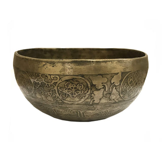 Himalayan Antique Hand Pounded Tibetan Art Healing Chakra Singing Bowl Nepal - Agan Traders, 435 SB Sacral Chakra