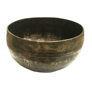 Himalayan Antique Hand Pounded Tibetan Art Healing Chakra Singing Bowl Nepal - Agan Traders, 404 SB Crown Chakra