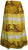Soft Crinkle Tie Dye Lace Skirt - Agan Traders, Yellow