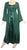 Rayon Satin Medieval Gothic Renaissance Corset Bell Sleeve Dress Gown - Agan Traders, Green