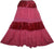 Gypsy Renaissance Vintage Rayon Velvet Broom Skirt - Agan Traders, Burgundy