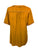 9011 B Bohemian Mandarin Style Three Button Embroidered Shirt Blouse - Agan Traders, Old Gold