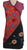 RD 14 Agan Traders Nepal Bohemian Gypsy Knit Cotton Knee Length Summer Dress - Agan Traders, Black Red
