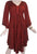 117 DR Butterfly Embroidered Bell Sleeve Flare Knee Length Dress - Agan Traders