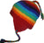 Knit Rainbow Beanie Earflap Khane Hat - Agan Traders, Rainbow 4